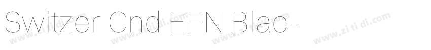 Switzer Cnd EFN Blac字体转换